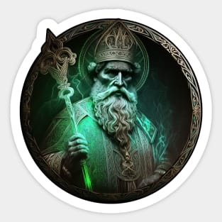 Saint Patrick for Saint Patrick's Day Sticker